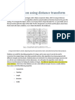 Skeletonization Using Distance Transform