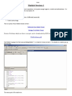 Matlab Session 1: Practice Problems Which Use These Concepts Can Be Downloaded in PDF Form