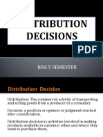 Distribution Decisions