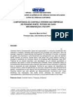 A Importancia Do Controle Interno Nas Empresas