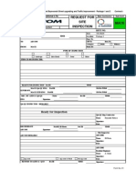 Request For Site Inspection: Parsons International LTD