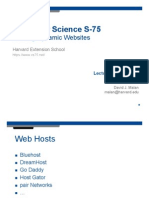 Computer Science S-75: Building Dynamic Websites