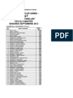 Lista Candidatilor Admisi Buget Poduri Si Tuneluri