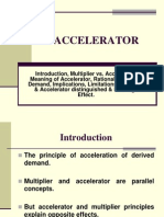 Investment Function - Accelerator