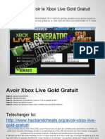 Comment Avoir Le Xbox Live Gold Gratuit