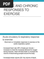 Wk3 Slideshow Acute Responses To Exercise