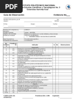 Guia de Observacion Química I