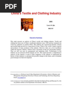 China's Textile and Clothing Industry: 2005 Larry D. Qiu Hkust