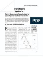 Wavelet Transforms in Power Systems: Examples of Application Actual Power System Transients