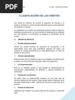 S3 Clasificación de Las Ventas