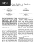 Estimation of Solar Radiation in China