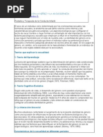 La Sexualidad en La Niñez y La Adolescencia