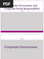 Corporate Governance and Corporate Social Responsibility