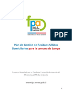 Plan de Gestion de Residuos Participativo para La Comuna de Lampa 3