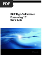 SAS High Performance Forecasting