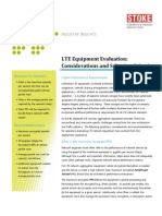 !LTE Equipment Evaluation Considerations Selection Criteria