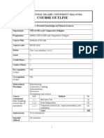 RKUD 3030 Methods of Da'Wah Course Outline