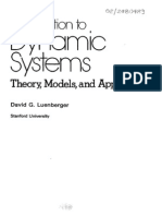 David G. Luenberger Introduction To Dynamic Systems Theory, Models, and Applications 1979