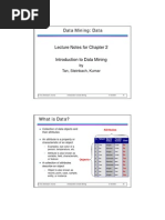 Data Mining: Data: Lecture Notes For Chapter 2