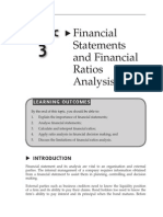 Topic 3 Financial Statement and Financial Ratios Analysis