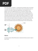 Pelton Turbine Report