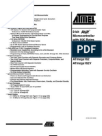 8-Bit Microcontroller With 16K Bytes In-System Programmable Flash Atmega162 Atmega162V