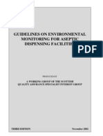 Guidlines On Environmental Monitoring For Aseptic Dispensing Facilities