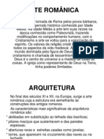 ARTE ROMÂNICA Apresentação Powerpoint