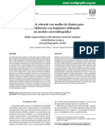 Aumento de Reborde Con Mallas de Titanio para La Rehabilitación Con Implantes Utilizando