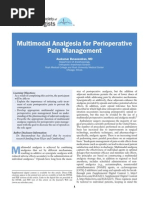 Analgesia Multimodal para Manejo de Dolor Perioperatorio