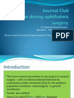 Dr. Rajendra Prasad Koduri Specialist - Dept. of Anesthesia Mafraq Hospital. Review Article From The European Journal of Anesthesiology-EJA September 2008