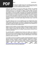 Carta para La Comunidad UNAM