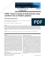 Virtual Screening of Small Molecules Using AutoDock Vina