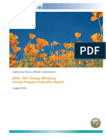 2010 - 2011 Energy Efficiency Annual Progress Evaluation Report