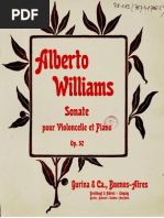 Alberto Williams - Cello Sonata