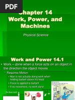 Chapter 14 - Work, Power, and Machines