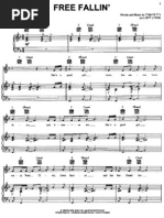 Sheet Music - Tom Petty - Free Falli