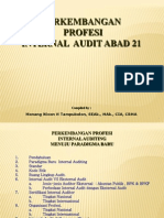 Perkembangan Profesi Internal Audit Abad 21