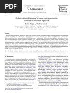 Optimization of Dynamic Systems: A Trigonometric Differential Evolution Approach