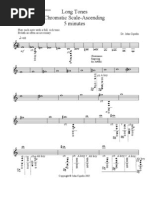 Long Tones Chromatic Scale-Ascending 5 Minutes: Experiment & Make Discoveries