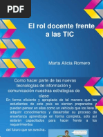 El Rol Docente Frente A Las TIC