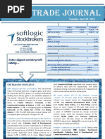 Index Dipped Amidst Profit Taking : Tuesday, April 30, 2013