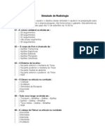 Simulado de Radiologia 01