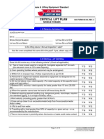 Critical Lift Plan