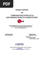 Comparative Study of LG Electronics With Its Competotors