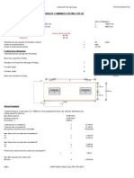 Combined Footing Design For Compressive Load