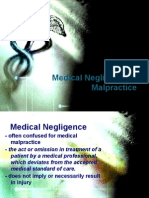 Medical Negligence and Malpractice