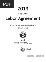 2013 AT&T Mobility Regional Labor Agreement