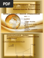 Evolución Del Pensamiento Estrategico