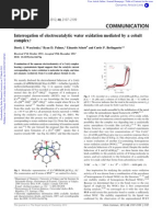 Interrogation of Electrocatalytic Water Oxidation Mediated by A Cobalt Complexw